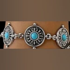Silver bracelet with  Turquoise